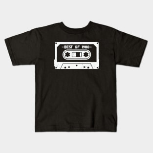 Best of 1980 Retro Cassette Tape 1980 Birthday Kids T-Shirt